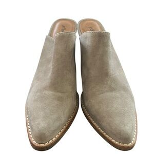 Jeffrey Campbell Favela mules taupe suede mules size 6.5